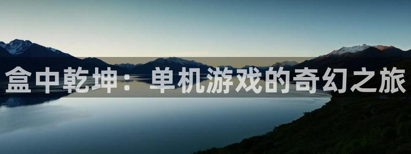 沐鸣娱乐登录地址查询：盒中乾坤：单机游戏的奇幻之旅